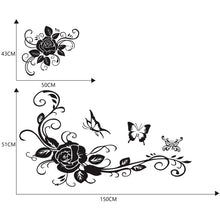 Load image into Gallery viewer, 2 PCS/Set D-72 Butterfly Love Flower Pattern Car Modified Decorative Sticker, D-72