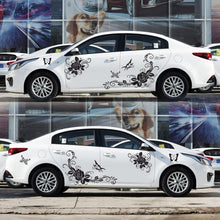 Load image into Gallery viewer, 2 PCS/Set D-72 Butterfly Love Flower Pattern Car Modified Decorative Sticker, D-72