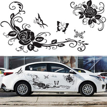Load image into Gallery viewer, 2 PCS/Set D-72 Butterfly Love Flower Pattern Car Modified Decorative Sticker, D-72