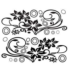 2 PCS/Set D-75 Flower Vine Pattern Car Modified Decorative Sticker, D-75