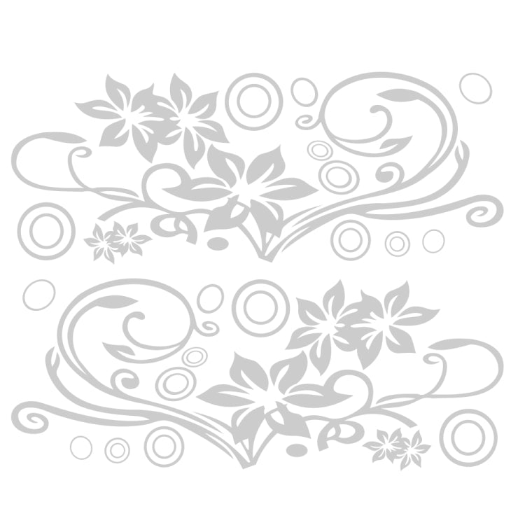 2 PCS/Set D-75 Flower Vine Pattern Car Modified Decorative Sticker, D-75