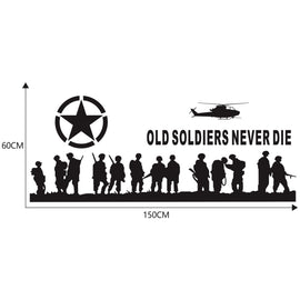 2 PCS/Set D-84 Old Soldiers Pattern Car Modified Decorative Sticker, D-84