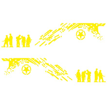 Load image into Gallery viewer, 2 PCS/Set D-123 Soldiers Pattern Car Modified Decorative Sticker, D-123