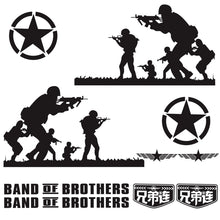 Load image into Gallery viewer, 2 PCS/Set D-135 Band of Brothers Pattern Car Modified Decorative Sticker, D-135