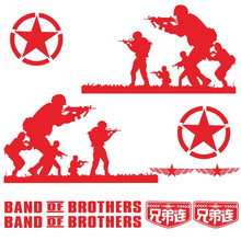 Load image into Gallery viewer, 2 PCS/Set D-135 Band of Brothers Pattern Car Modified Decorative Sticker, D-135