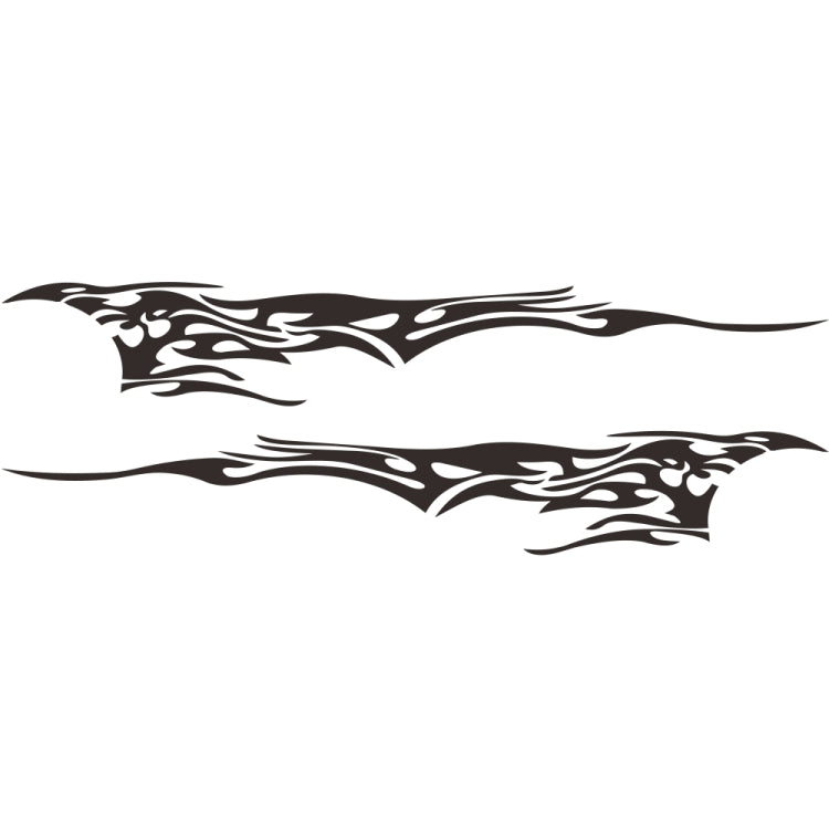2 PCS/Set D-144 Fire Element Pattern Car Modified Decorative Sticker, D-144