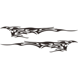 2 PCS/Set D-144 Fire Element Pattern Car Modified Decorative Sticker, D-144