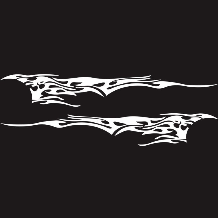 2 PCS/Set D-144 Fire Element Pattern Car Modified Decorative Sticker, D-144