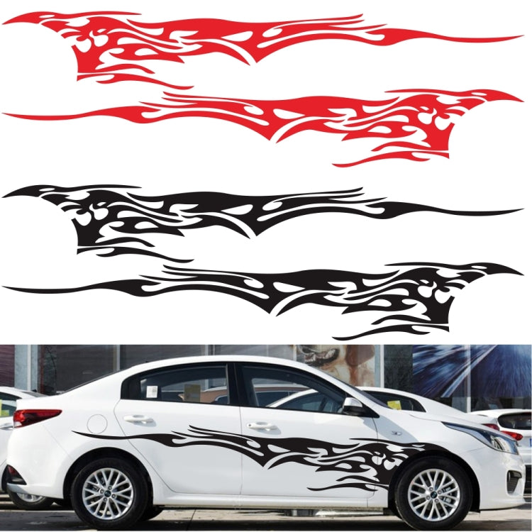 2 PCS/Set D-144 Fire Element Pattern Car Modified Decorative Sticker, D-144