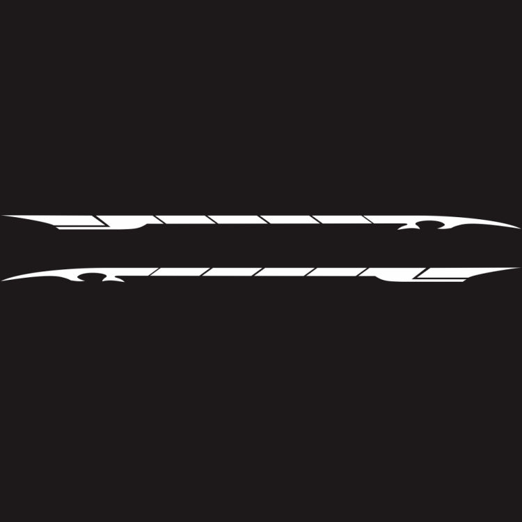 2 PCS/Set D-178 Waistline Pattern Car Modified Decorative Sticker, D-178