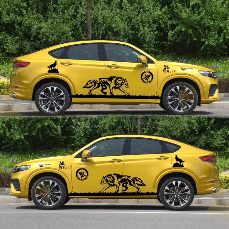 2 PCS/Set D-180 Wolf Totem Pattern Car Modified Decorative Sticker, D-180