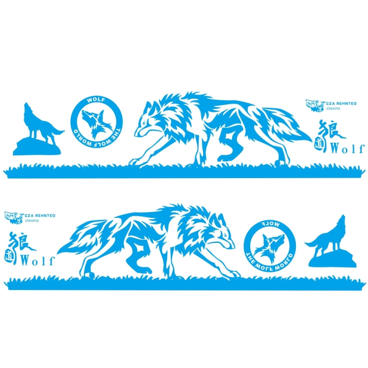 2 PCS/Set D-180 Wolf Totem Pattern Car Modified Decorative Sticker, D-180