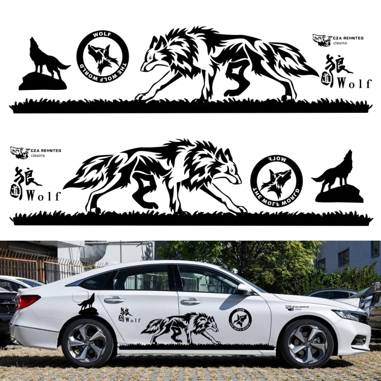 2 PCS/Set D-180 Wolf Totem Pattern Car Modified Decorative Sticker, D-180