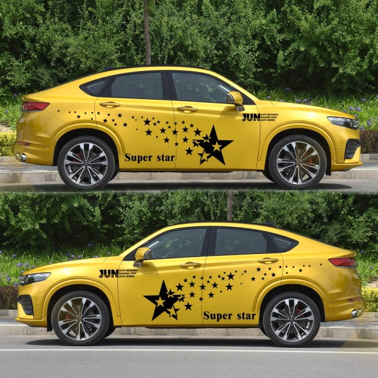 2 PCS/Set D-207 Star Pattern Car Modified Decorative Sticker, D-207