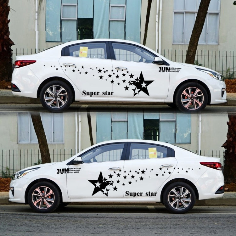 2 PCS/Set D-207 Star Pattern Car Modified Decorative Sticker, D-207