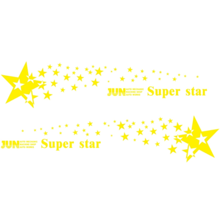 2 PCS/Set D-207 Star Pattern Car Modified Decorative Sticker, D-207