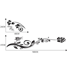 Load image into Gallery viewer, 2 PCS/Set D-251 Butterfly Love Flowers Pattern Car Modified Decorative Sticker, D-251