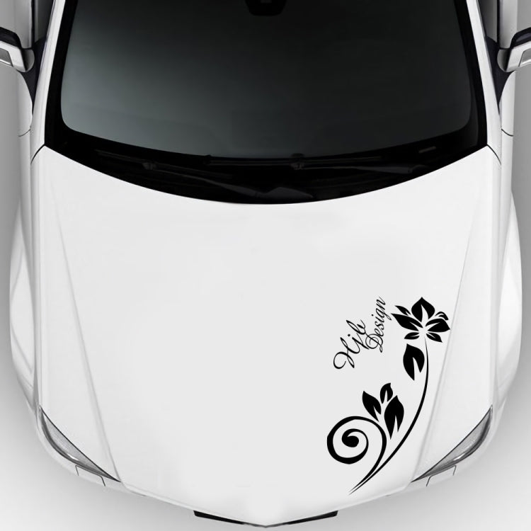 2 PCS/Set D-251 Butterfly Love Flowers Pattern Car Modified Decorative Sticker, D-251