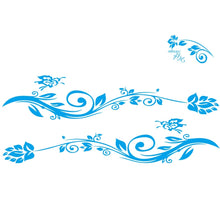 Load image into Gallery viewer, 2 PCS/Set D-251 Butterfly Love Flowers Pattern Car Modified Decorative Sticker, D-251