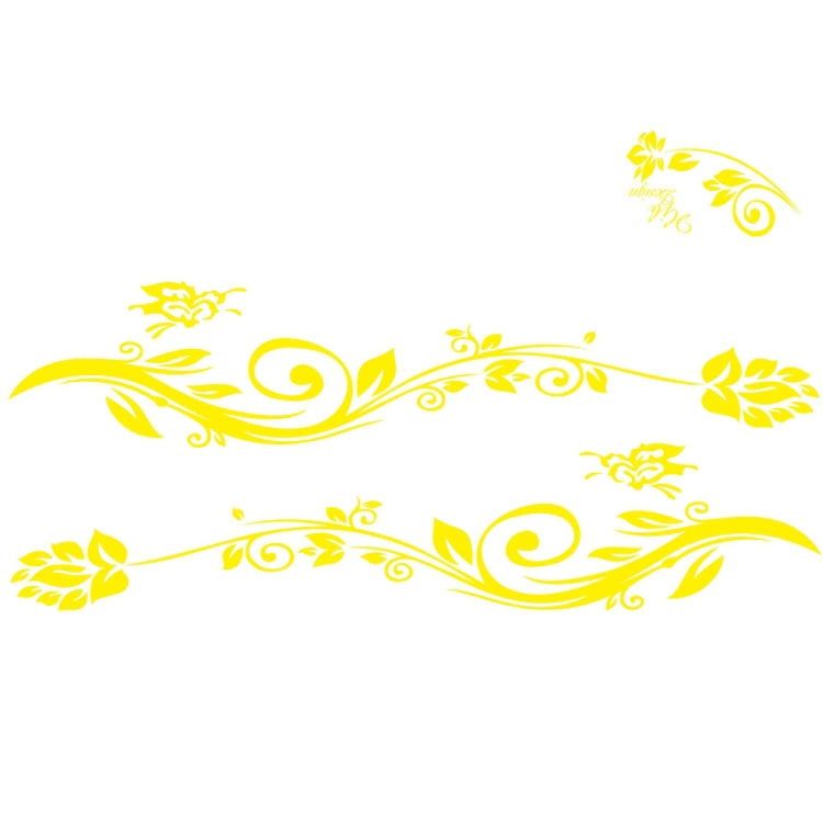2 PCS/Set D-251 Butterfly Love Flowers Pattern Car Modified Decorative Sticker, D-251