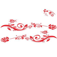 Load image into Gallery viewer, 2 PCS/Set D-251 Butterfly Love Flowers Pattern Car Modified Decorative Sticker, D-251