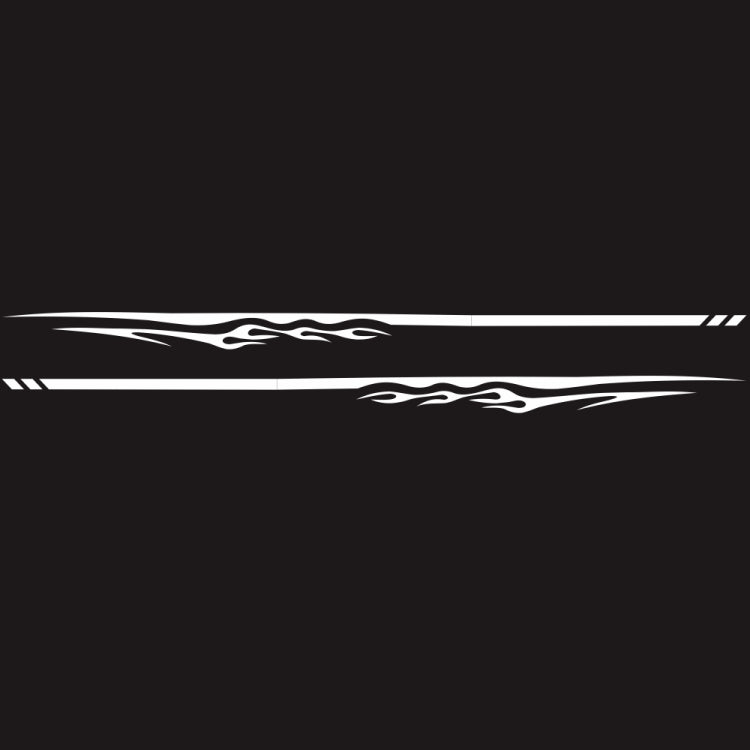 2 PCS/Set D-280 Flame Streak Pattern Car Modified Decorative Sticker, D-280