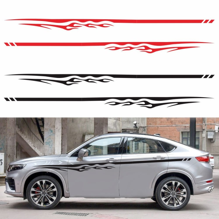 2 PCS/Set D-280 Flame Streak Pattern Car Modified Decorative Sticker, D-280
