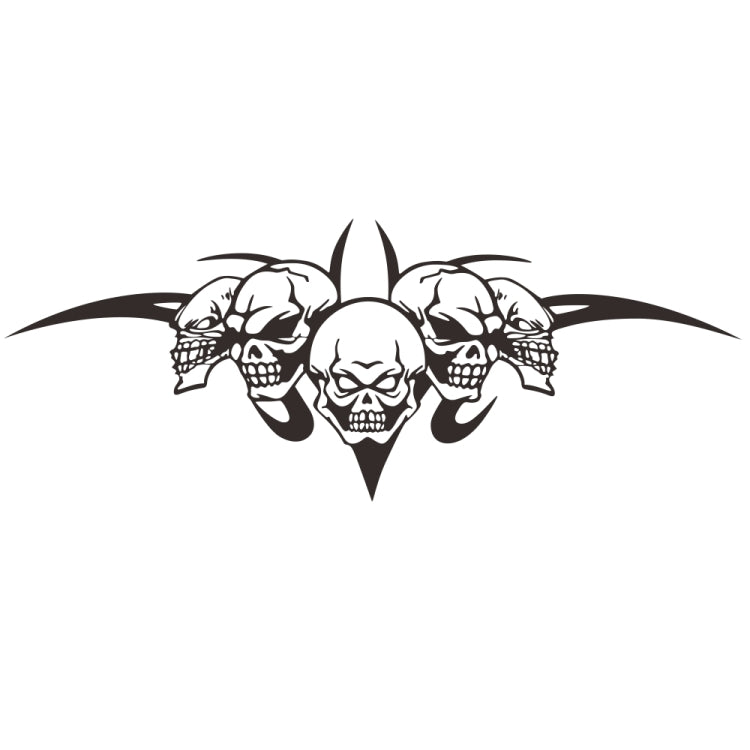 D-299 Skull Pattern Car Modified Hood Decorative Sticker, D-299