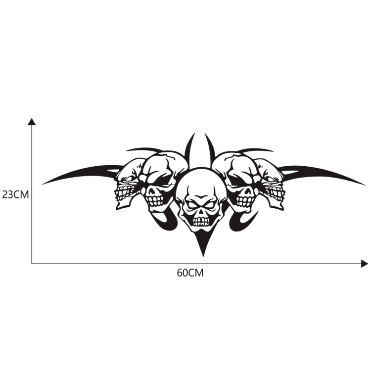 D-299 Skull Pattern Car Modified Hood Decorative Sticker, D-299