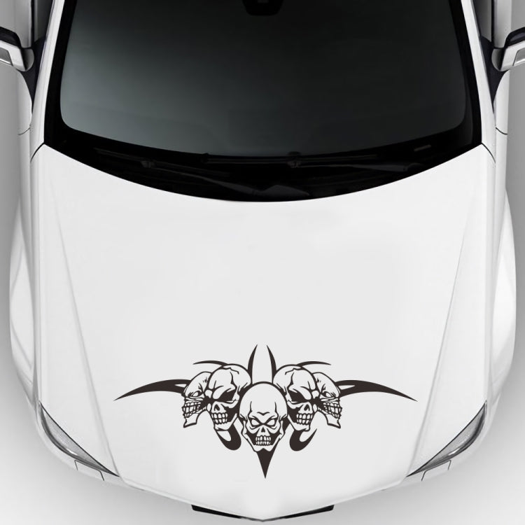 D-299 Skull Pattern Car Modified Hood Decorative Sticker, D-299