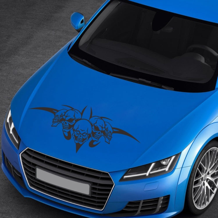 D-299 Skull Pattern Car Modified Hood Decorative Sticker, D-299