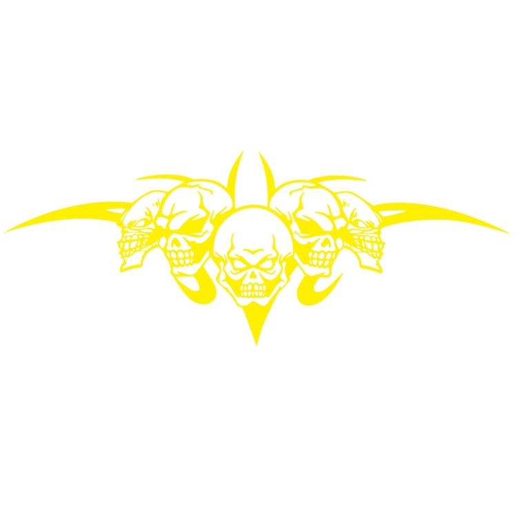 D-299 Skull Pattern Car Modified Hood Decorative Sticker, D-299