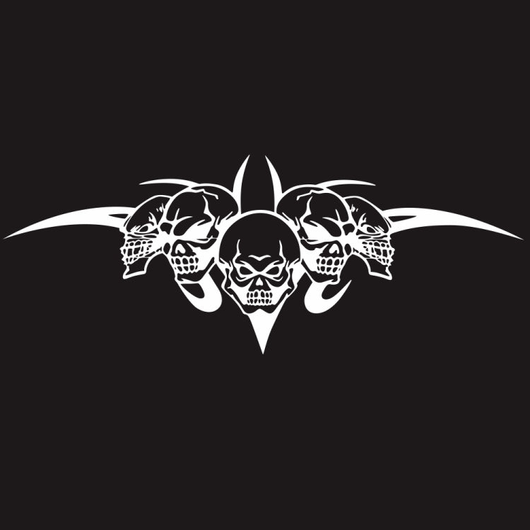 D-299 Skull Pattern Car Modified Hood Decorative Sticker, D-299