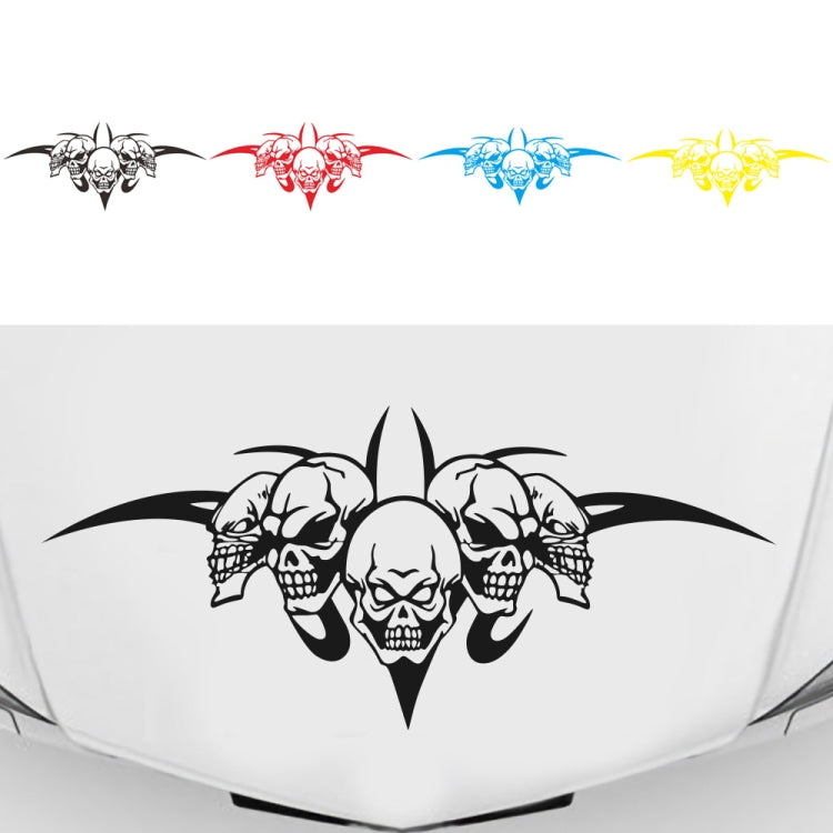 D-299 Skull Pattern Car Modified Hood Decorative Sticker, D-299