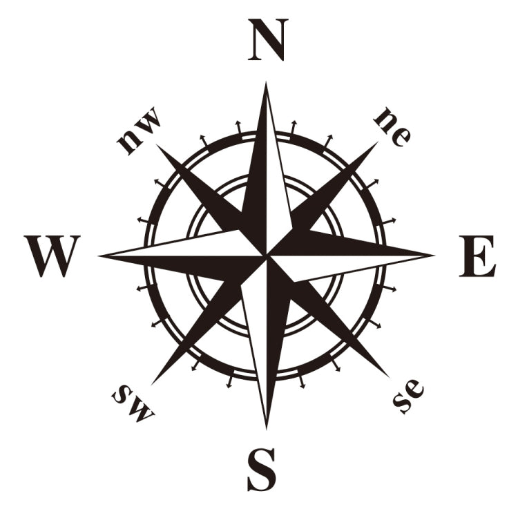 D-366 Compass Pattern Car Modified Decorative Sticker, D-366