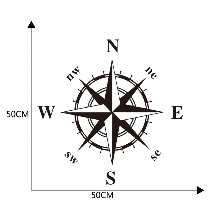 D-366 Compass Pattern Car Modified Decorative Sticker, D-366