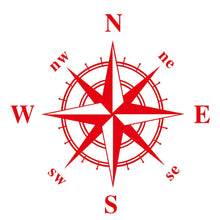Load image into Gallery viewer, D-366 Compass Pattern Car Modified Decorative Sticker, D-366