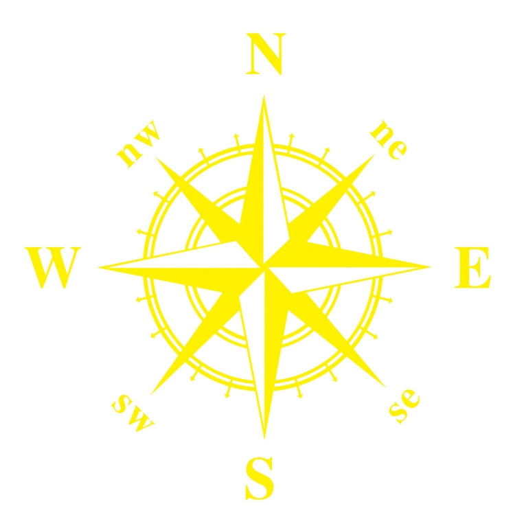 D-366 Compass Pattern Car Modified Decorative Sticker, D-366