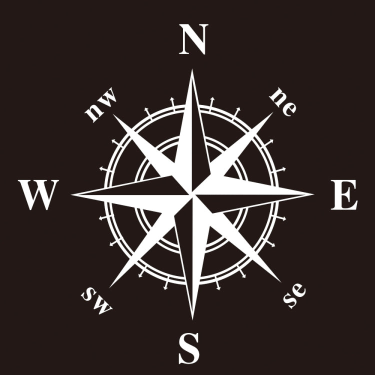 D-366 Compass Pattern Car Modified Decorative Sticker, D-366
