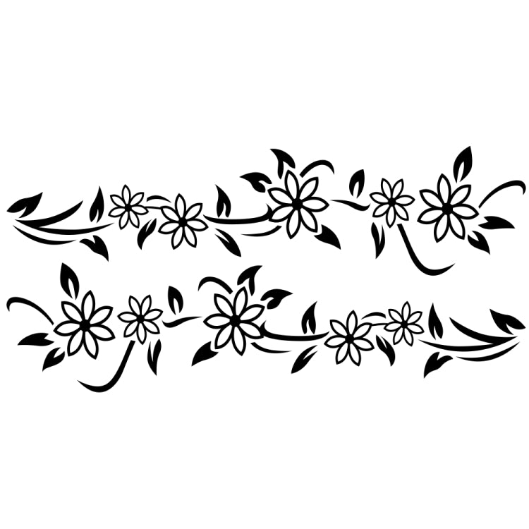2 PCS/Set D-378 Flower Totem Pattern Car Modified Decorative Sticker, D-378