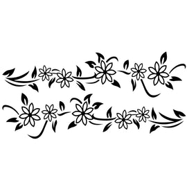 2 PCS/Set D-378 Flower Totem Pattern Car Modified Decorative Sticker, D-378