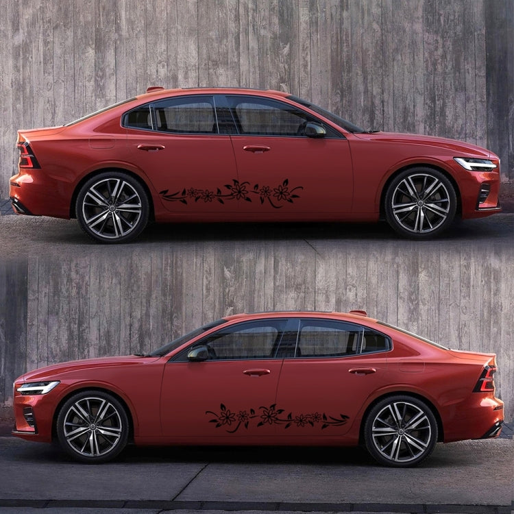 2 PCS/Set D-378 Flower Totem Pattern Car Modified Decorative Sticker, D-378