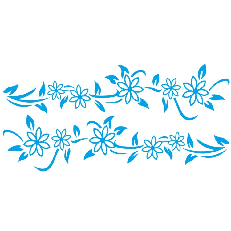 2 PCS/Set D-378 Flower Totem Pattern Car Modified Decorative Sticker, D-378