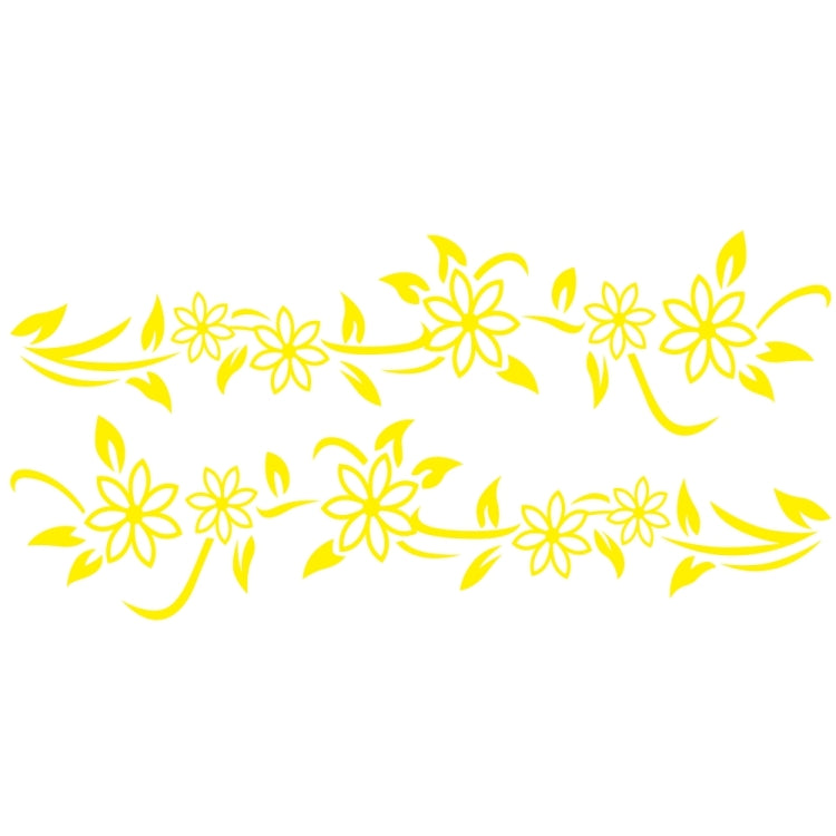 2 PCS/Set D-378 Flower Totem Pattern Car Modified Decorative Sticker, D-378