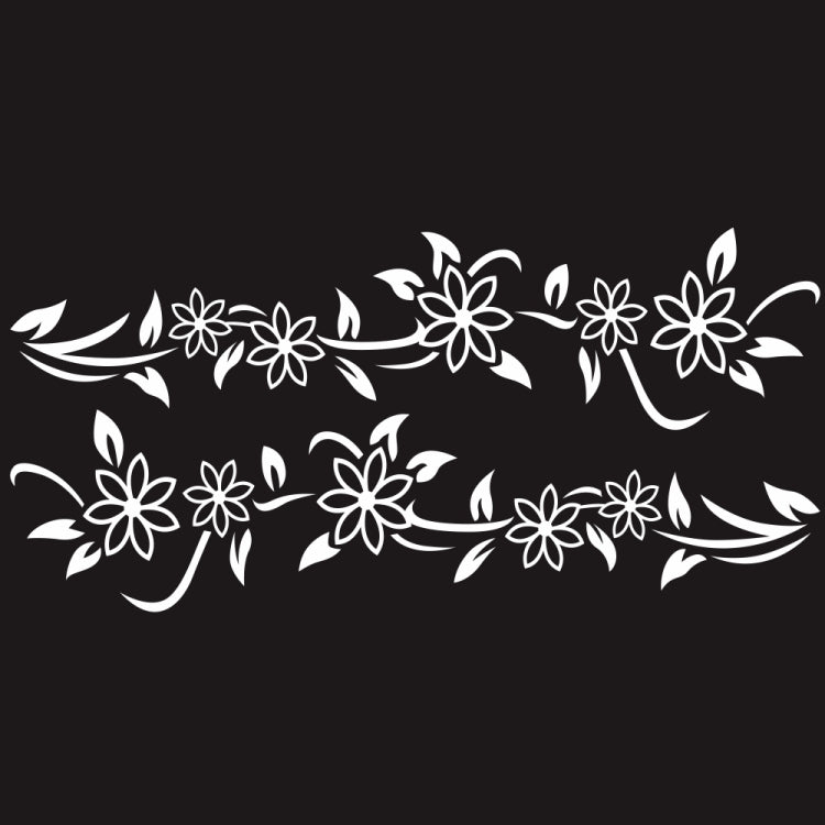 2 PCS/Set D-378 Flower Totem Pattern Car Modified Decorative Sticker, D-378