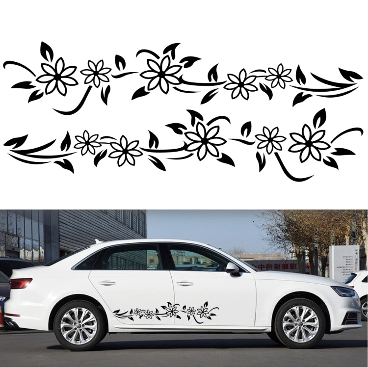 2 PCS/Set D-378 Flower Totem Pattern Car Modified Decorative Sticker, D-378