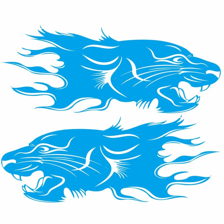 2 PCS/Set D-417 Lion Pattern Car Modified Decorative Sticker, D-417