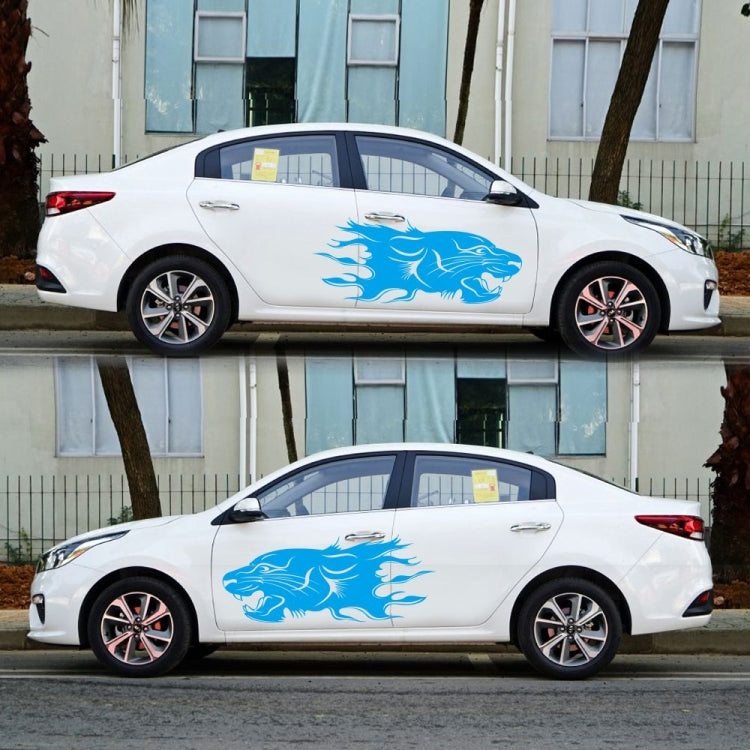 2 PCS/Set D-417 Lion Pattern Car Modified Decorative Sticker, D-417