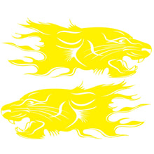 Load image into Gallery viewer, 2 PCS/Set D-417 Lion Pattern Car Modified Decorative Sticker, D-417