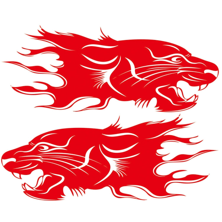 2 PCS/Set D-417 Lion Pattern Car Modified Decorative Sticker, D-417